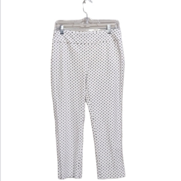 Chico's Pants - Chicos Polka Dot White and Black So Slimming Crop Pant Size Chico's 0.5/US S/6